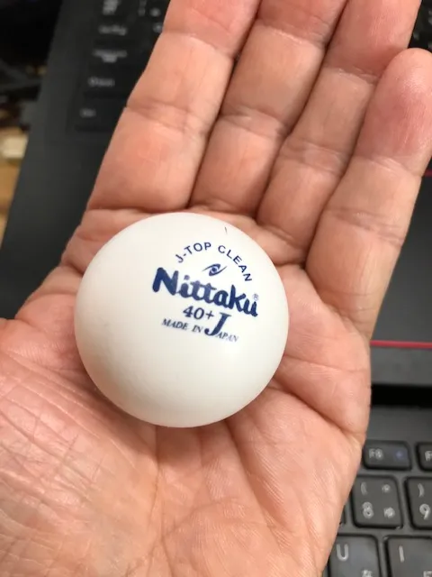 卓球ボールの重さを説明した画像