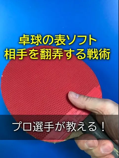 卓球表ソフト選手が教える！を説明した画像