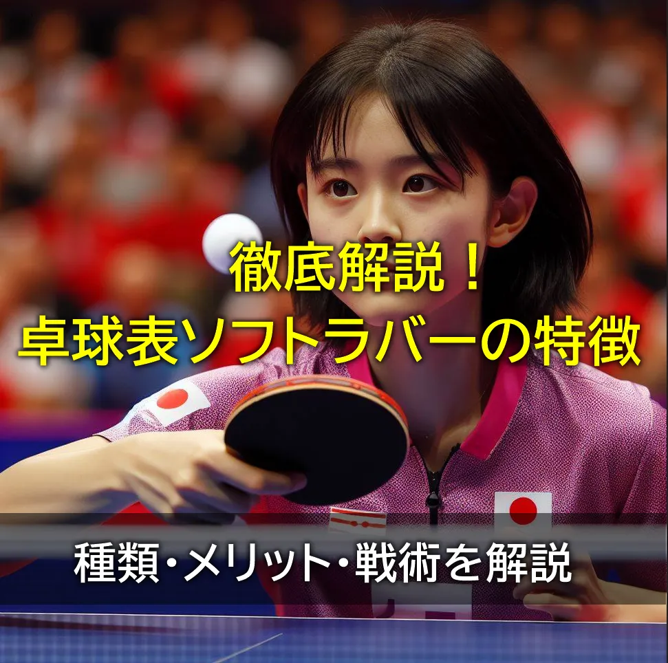 卓球表ソフトラバーの特徴！を説明した画像